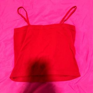red tank top